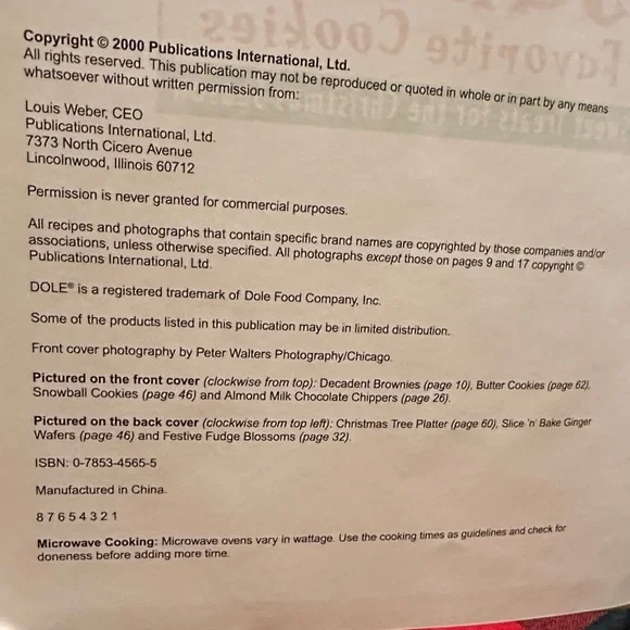 Santa's Favorite Cookies Book - Picture 3 of 7